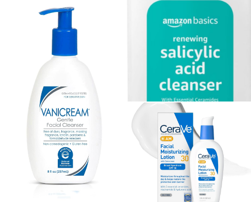 Some of my favorite products for acne prone skin cover photo collage