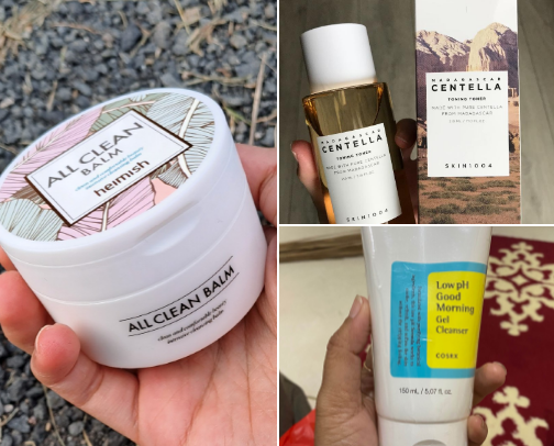 Korean skincare that makes my acne gone!!!😍🫶🏻 cover photo collage