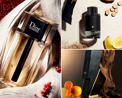 Men's perfumes🧬 cover photo collage
