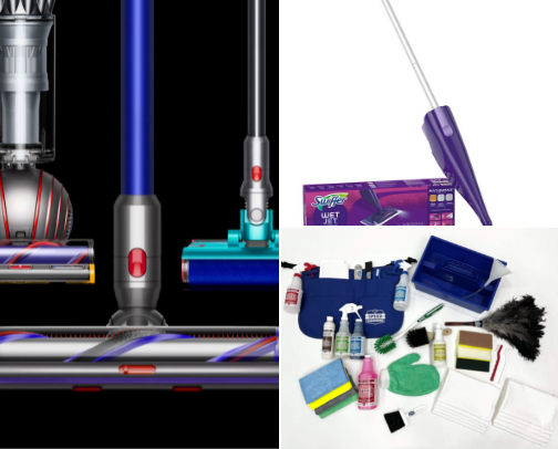 Cleaning must haves from an ADHD mom cover photo collage