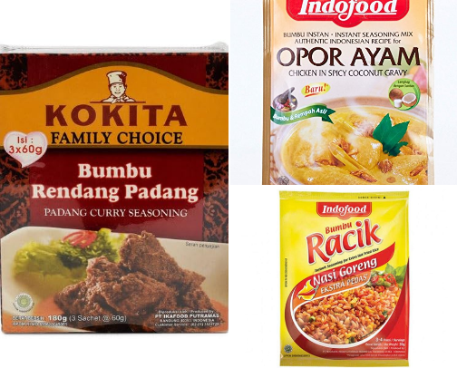 Authentic Indonesian seasonings and beverages cover photo collage