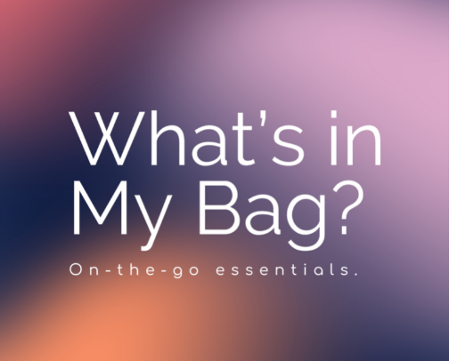 What’s in My Bag? cover photo collage
