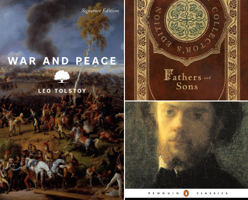 Masterpieces of Russian Literature cover photo collage