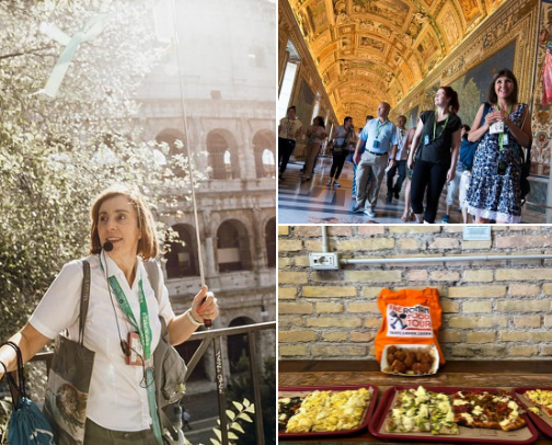 The History Map: Ultimate 10-Day Rome & London Guide cover photo collage