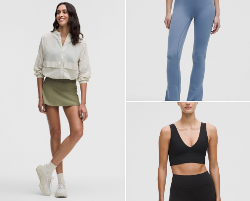 Favorite workout wear right now cover photo collage
