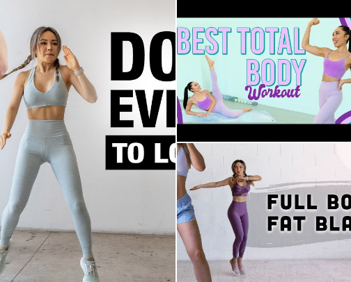 Best YouTube Workouts for Weight Loss🔥 cover photo collage