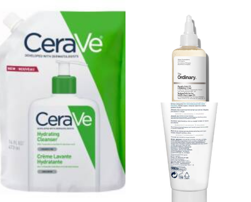 Cleanser/ facial wash cover photo collage