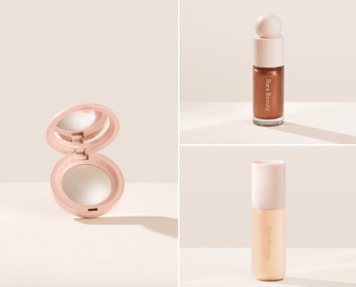 makeup products cover photo collage
