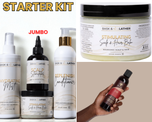 Hair care cover photo collage