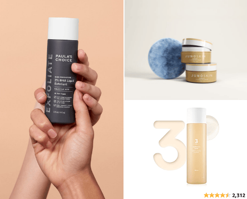 Skincare cover photo collage