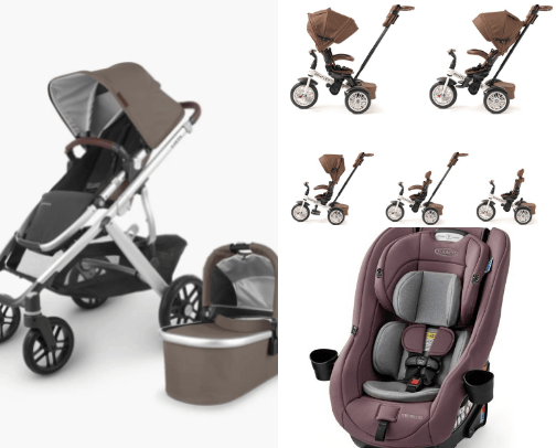 Baby strollers cover photo collage