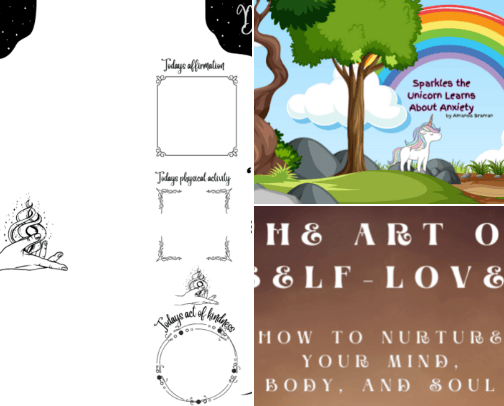 Mental Health/ Self Love cover photo collage