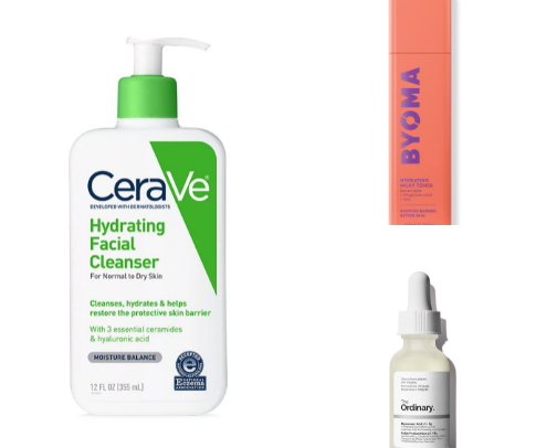 Skincare routines cover photo collage