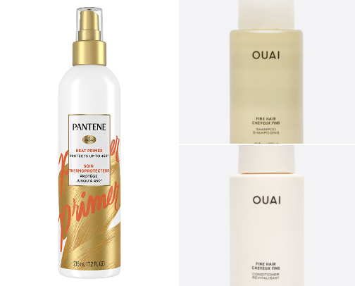Favourite hair products for fine hair cover photo collage