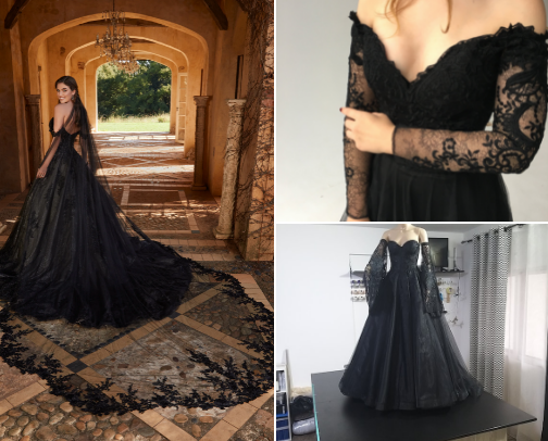 Gothic marriage inspo cover photo collage