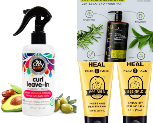 Hair Care Products cover photo collage