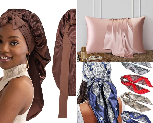 Hair Protective Styles and Night Care cover photo collage
