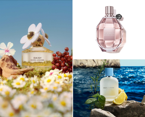 perfumes i get compliments on🫧 cover photo collage