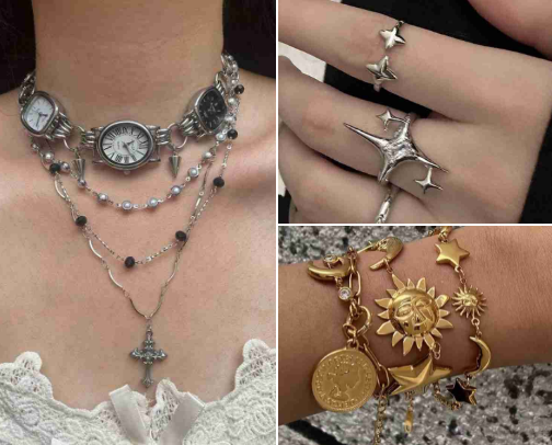my fave jewelry ୭˚. ᵎᵎ cover photo collage