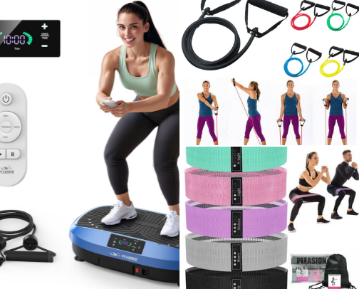 Feel the burn ❤️‍🔥 at home and glow 🌟 cover photo collage