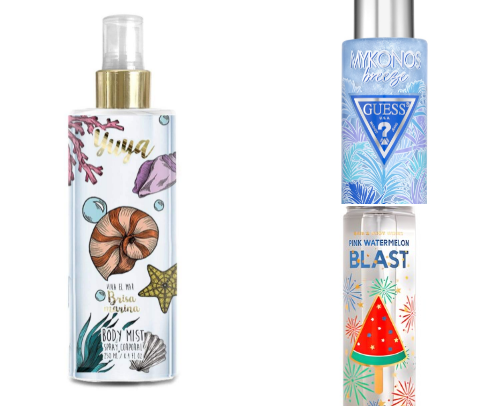 My favorites essentials body mists cover photo collage