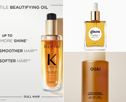 Luxury haircare 💇‍♀️ cover photo collage