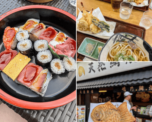 12 Must try dishes and snacks if you go to Japan cover photo collage