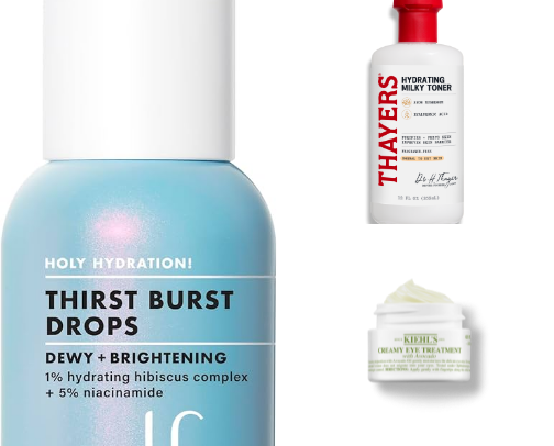 Skin prep and skincare products cover photo collage