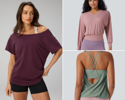 Stylish & Modest Gym Outfits: Cute Activewear That Covers the Tummy cover photo collage