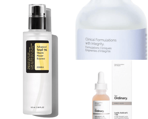 all my skincare/makeup recommendations cover photo collage