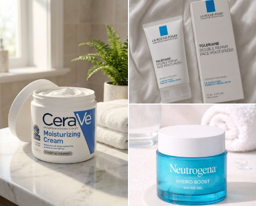 Best Face Moisturizers for Every Skin Type 💙 cover photo collage