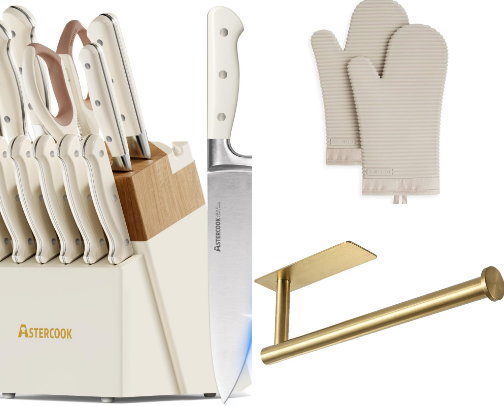 Simple Aesthetic Kitchen Essentials cover photo collage