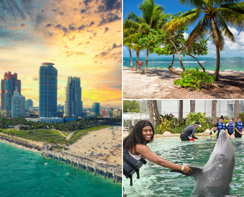 Miami💙 Best places to visit cover photo collage