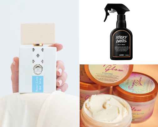 IT girl scents - The body care edit cover photo collage