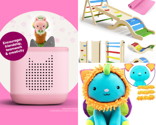Screen free kids toys cover photo collage