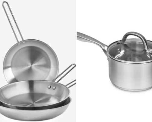 Pot and pan stainless steel cover photo collage