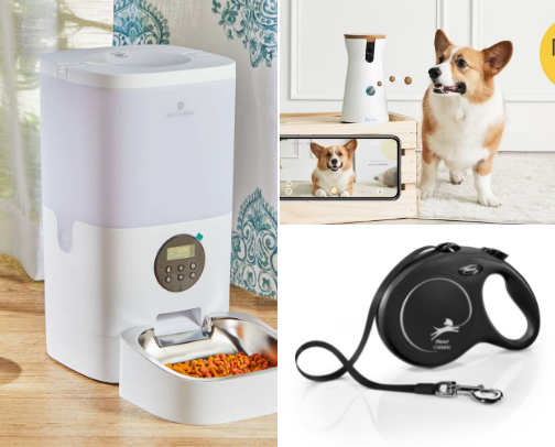 Pet must haves🐶🐱=💖 cover photo collage