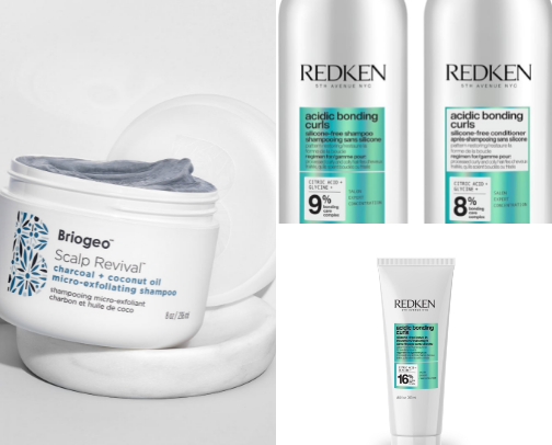 My Current Hair Care -- 3A-3B Curls cover photo collage