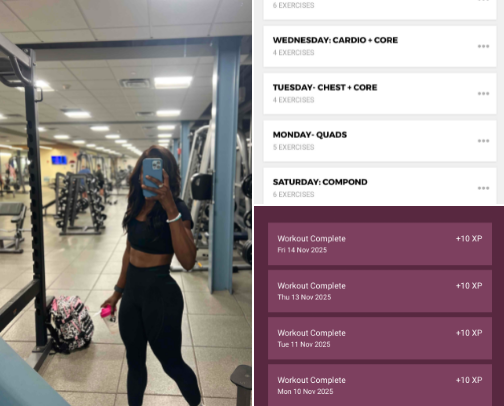 💪🏽Gymshark Training App cover photo collage