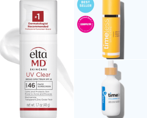 Skin Care Products cover photo collage