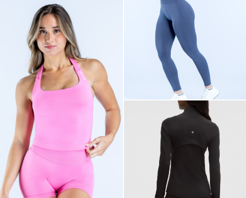 Outfits for the gym girlies 🧘‍♀️ 🏃‍♀️ ✨ cover photo collage