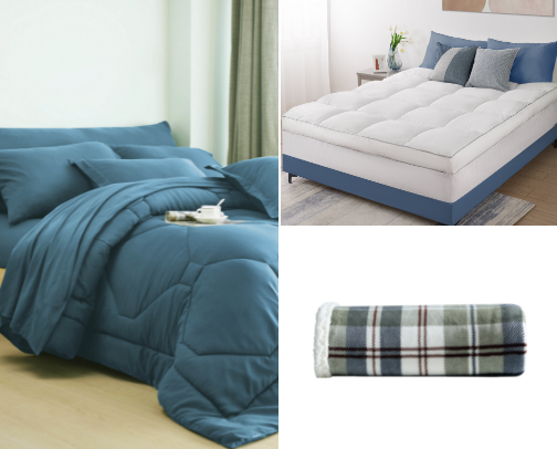 Comfy Bedding cover photo collage