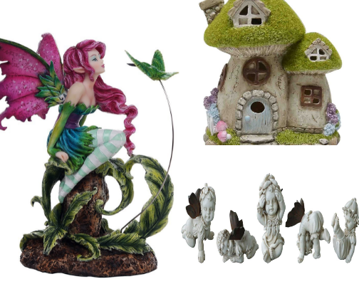 Fairy's and fairy garden things cover photo collage