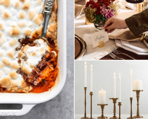 Setting the Thanksgiving Table cover photo collage