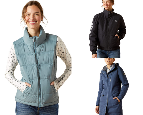 Riding coats cover photo collage