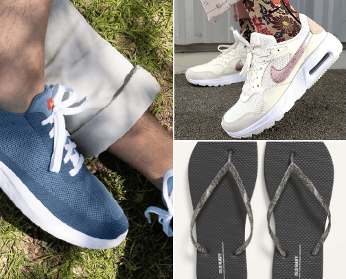 I'm a sneakers & flops gal... cover photo collage