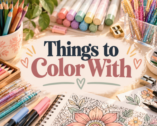Things to Color With cover photo collage