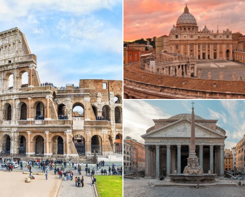Rome Travel Guide cover photo collage