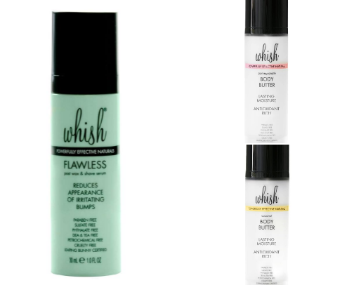 Whish skincare products cover photo collage