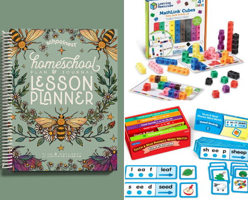 Homeschool items✨ cover photo collage